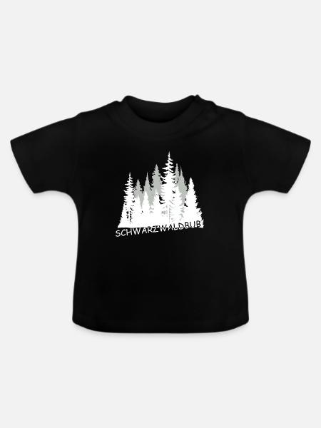 Schwarzwaldbub - Baby Bio-T-Shirt mit Rundhals - Schwarz