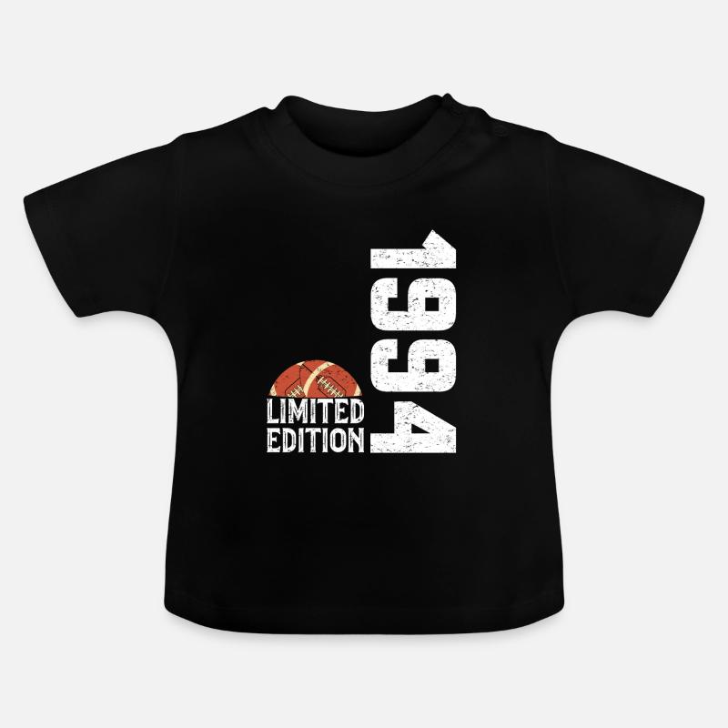 30e Anniversaire 1994 Édition Limitée Rugby - T-shirt bio col rond Bébé - noir