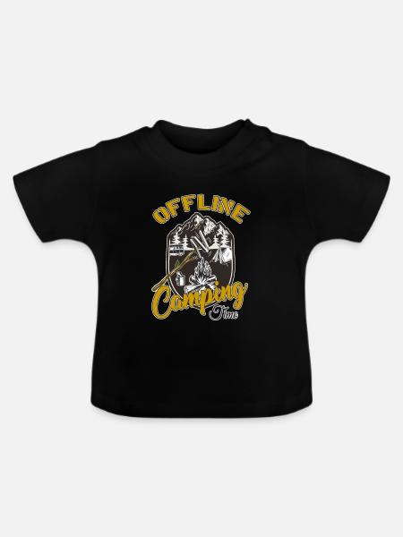 Outdoor - Baby Bio-T-Shirt mit Rundhals - Schwarz