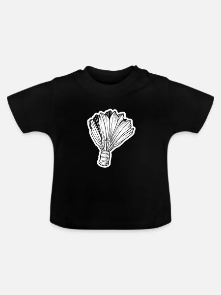Federball - Baby Bio-T-Shirt mit Rundhals - Schwarz