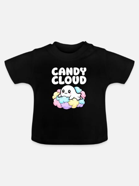 CANDY CLOUD - GEIST HALLOWEEN - Baby Bio-T-Shirt mit Rundhals - Schwarz