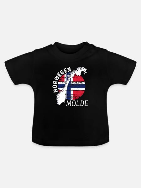 Molde - Baby Bio-T-Shirt mit Rundhals - Schwarz