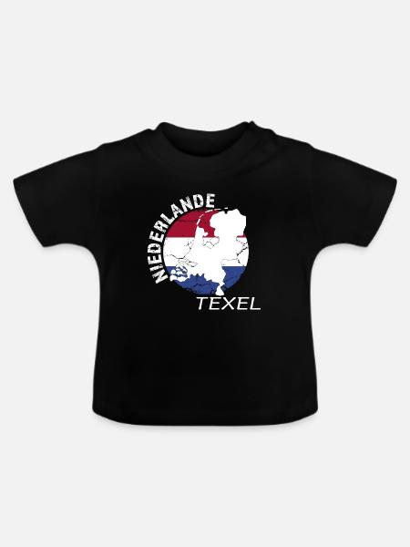 Texel - Baby Bio-T-Shirt mit Rundhals - Schwarz