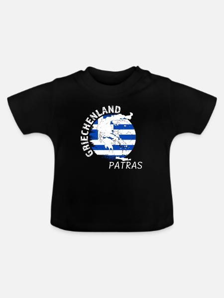 Patras - Baby Bio-T-Shirt mit Rundhals - Schwarz