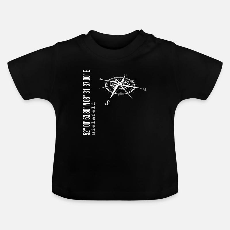 Bielefeld - T-shirt bio col rond Bébé - noir
