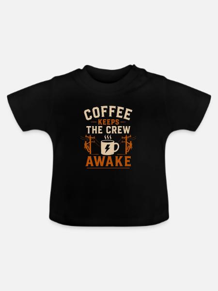Elektriker Technik Kaffee Energie - Baby Bio-T-Shirt mit Rundhals - Schwarz