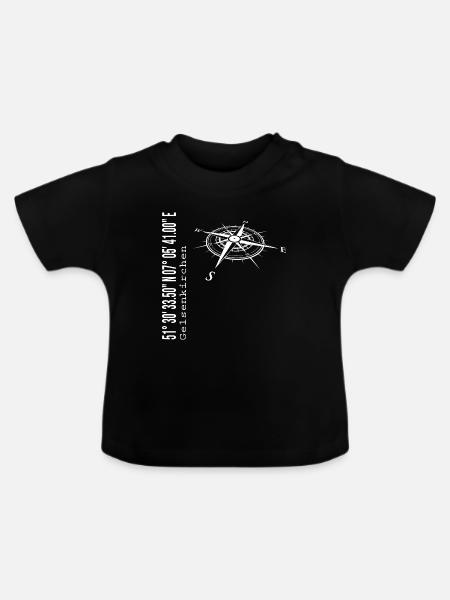 Gelsenkirchen - Baby Bio-T-Shirt mit Rundhals - Schwarz