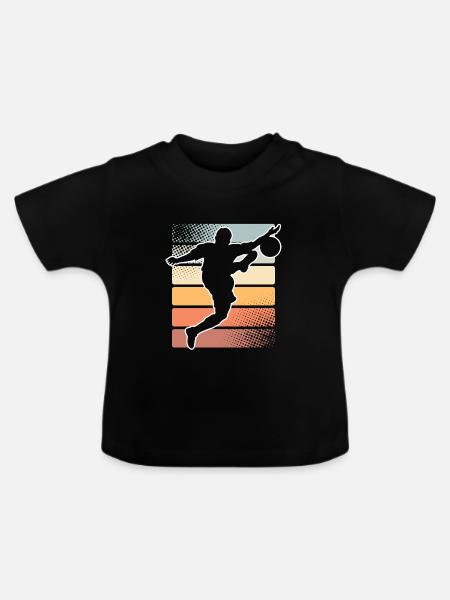 Fußball - Baby Bio-T-Shirt mit Rundhals - Schwarz