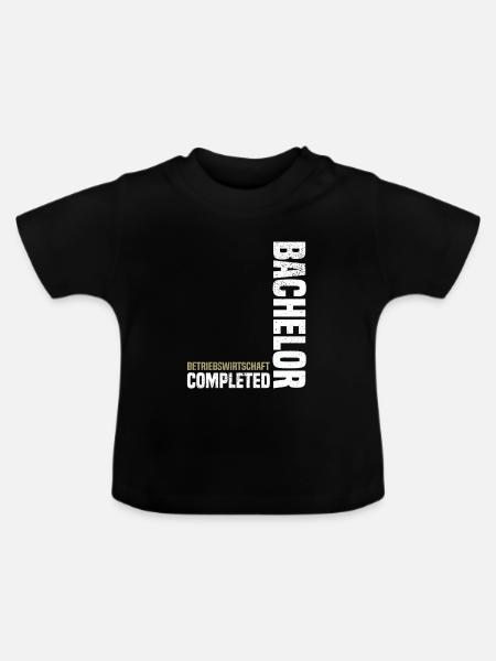 Bachelor Betriebswirtschaft - Baby Bio-T-Shirt mit Rundhals - Schwarz
