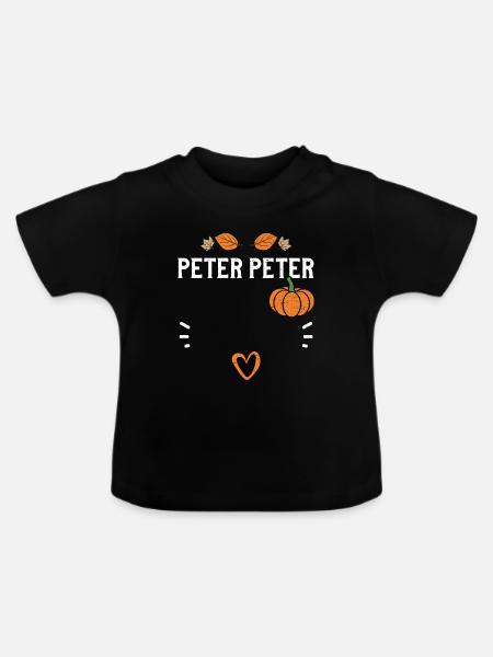 Peter Peter - Pumpkin - Baby Bio-T-Shirt mit Rundhals - Schwarz