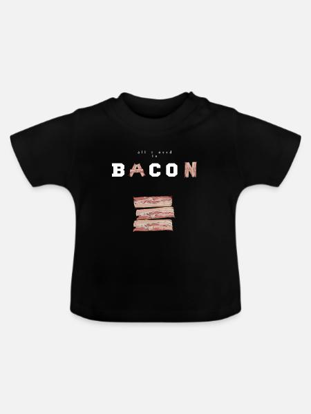 Speck und Speck - Baby Bio-T-Shirt mit Rundhals - Schwarz