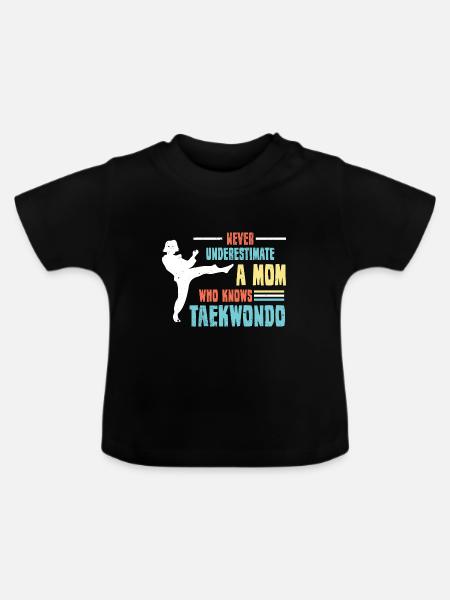 Kampfsport Selbstverteidigung Kampfkunst - Baby Bio-T-Shirt mit Rundhals - Schwarz