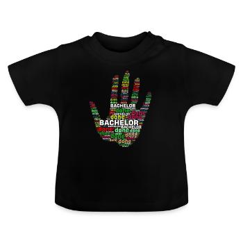 Bachelor done High Five - T-shirt bio col rond Bébé - noir - Devant
