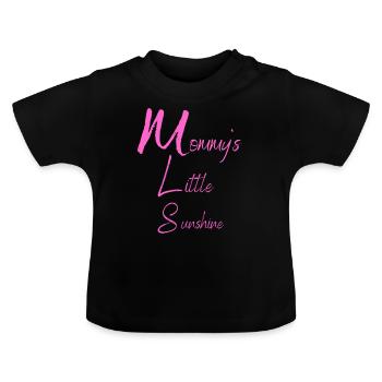 Vêtements de bébé Mommy’s Little Sunshine - T-shirt bio col rond Bébé - noir - Devant
