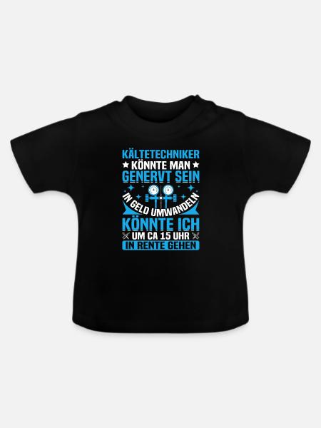 Kältesystem Werkzeug Mechatroniker für - Baby Bio-T-Shirt mit Rundhals - Schwarz