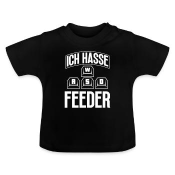 PC Gamer Konsole Gamepad Gaming Monitor Headset - Baby Bio-T-Shirt mit Rundhals - Schwarz - Vorne