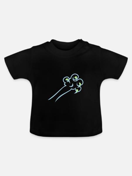 claws / Krallen (2c) - Baby Bio-T-Shirt mit Rundhals - 