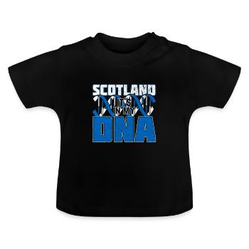 Écosse - T-shirt bio col rond Bébé - noir - Devant