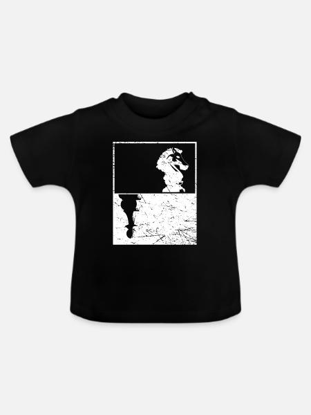 schach - Baby Bio-T-Shirt mit Rundhals - Schwarz