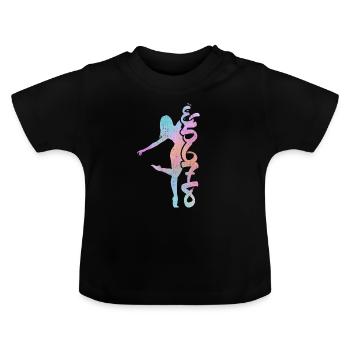 Danse Professeur de danse & 5 6 7 8 Standard Danse Cadeau - T-shirt bio col rond Bébé - noir - Devant