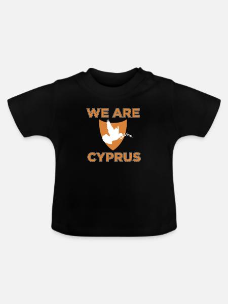 Zypern - Baby Bio-T-Shirt mit Rundhals - Schwarz