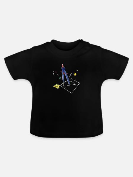 Struktur, die Gebäude-Architektur-Geschenk entwirft - Baby Bio-T-Shirt mit Rundhals - Schwarz