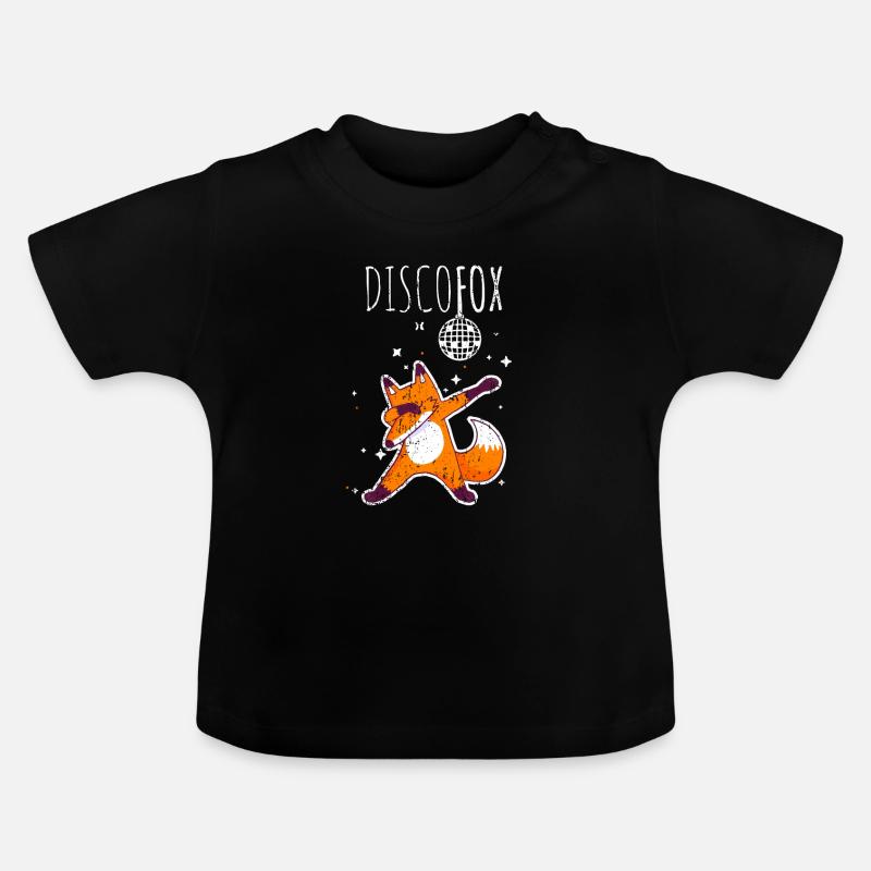 Discofox dance fox pour les danseurs - T-shirt bio col rond Bébé - noir