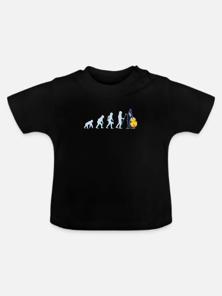 Kontrabassist Kontrabassist - Baby Bio-T-Shirt mit Rundhals - Schwarz