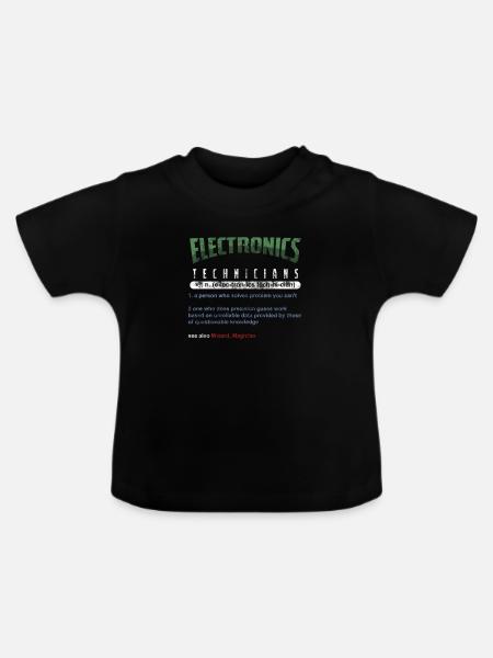 Technisches Geschenk für Elektroniker - Baby Bio-T-Shirt mit Rundhals - Schwarz