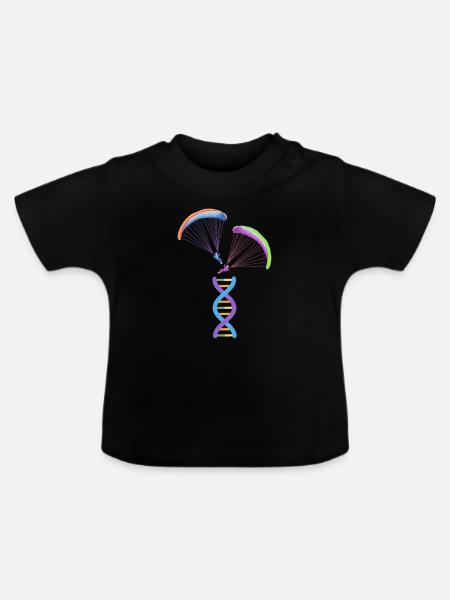 Paragleiter Gleitschirmfliegen Paragleiten - Baby Bio-T-Shirt mit Rundhals - Schwarz