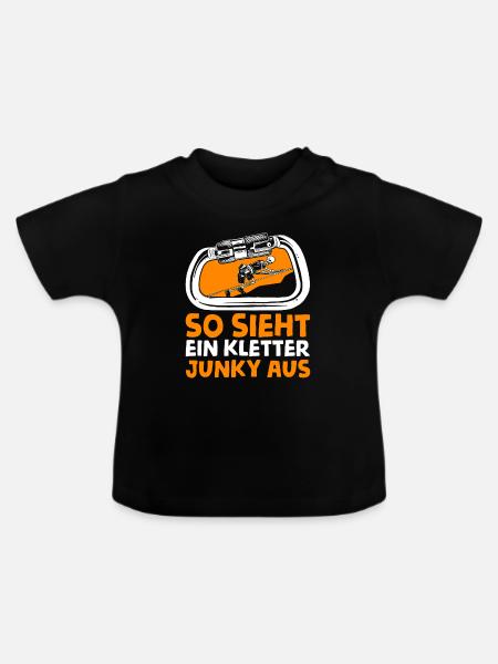 Klettern Bergsport Kletterer - Baby Bio-T-Shirt mit Rundhals - Schwarz