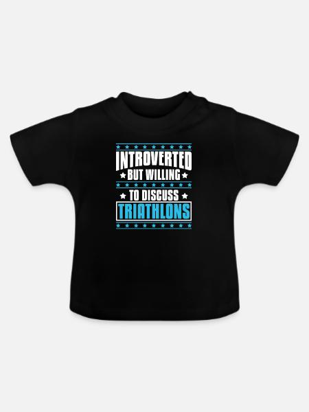 Triathlon - Baby Bio-T-Shirt mit Rundhals - Schwarz