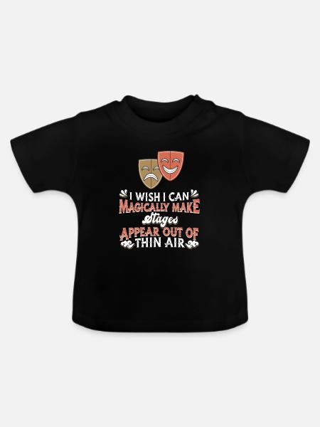 Theater - Baby Bio-T-Shirt mit Rundhals - Schwarz