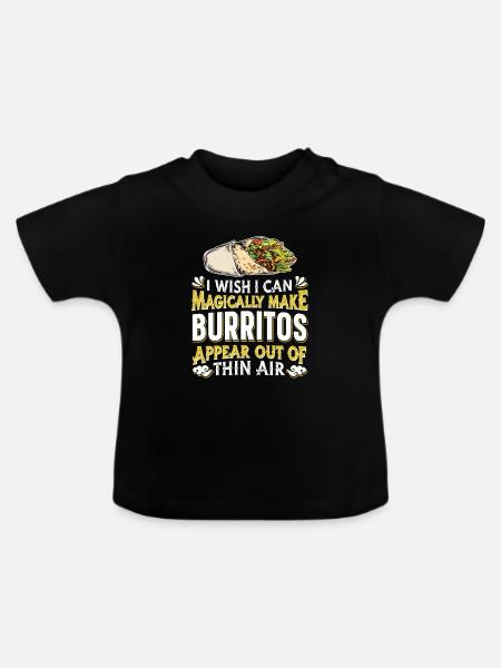 Burrito - Baby Bio-T-Shirt mit Rundhals - Schwarz