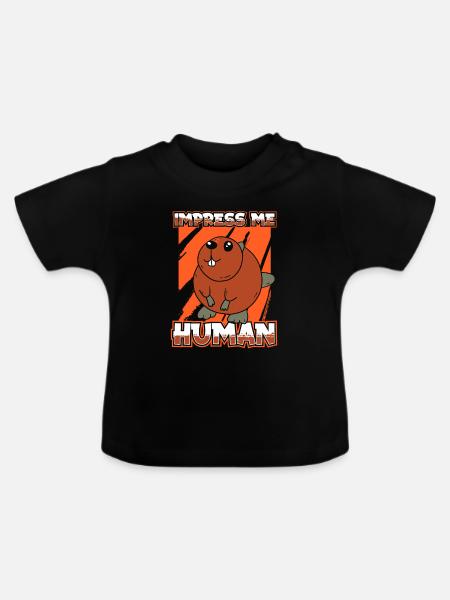 Biber - Baby Bio-T-Shirt mit Rundhals - Schwarz