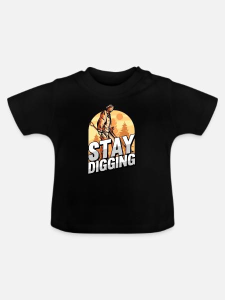 Schürfer - Baby Bio-T-Shirt mit Rundhals - Schwarz