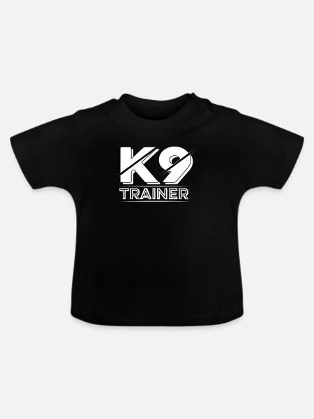 Hundetrainer Hundetrainer - Baby Bio-T-Shirt mit Rundhals - Schwarz