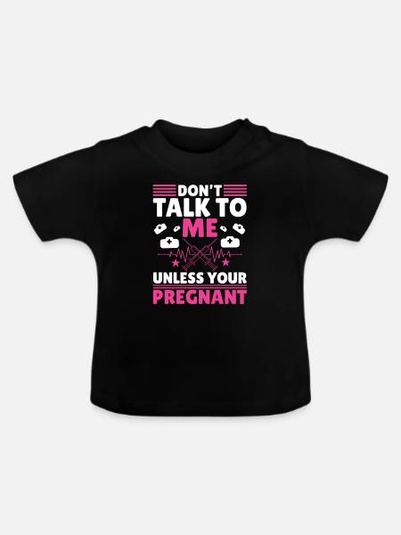 Hebamme Zukünftige Hebamme - Baby Bio-T-Shirt mit Rundhals - Schwarz