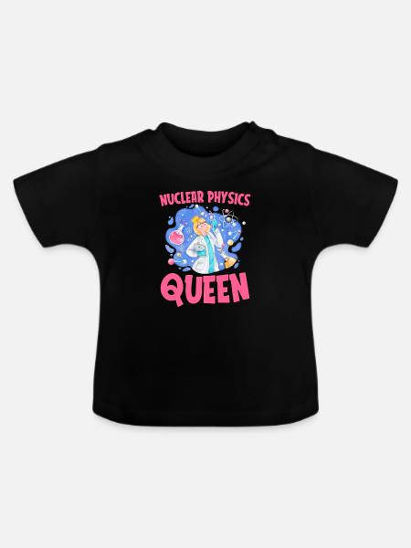 Physik Phyiker Kernphysik - Baby Bio-T-Shirt mit Rundhals - Schwarz