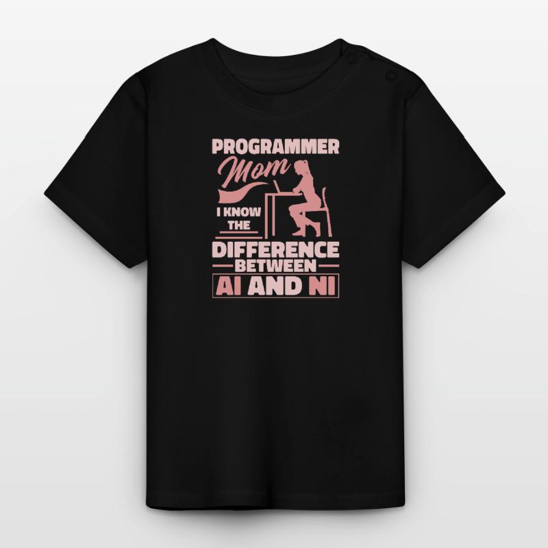 Développeur Coder Programmeur Mama T-shirt bio col rond Bébé