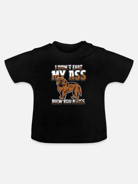 Brussels Griffon - Baby Bio-T-Shirt mit Rundhals - Schwarz