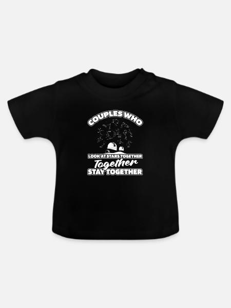 Astrologie Astrologe Paar - Baby Bio-T-Shirt mit Rundhals - Schwarz