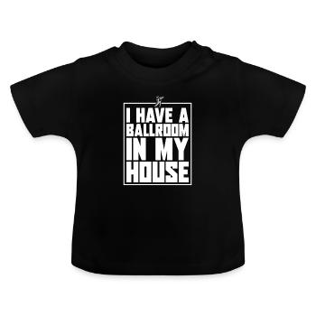 Mom Mother Ballroom Dance Mother - Baby Organic T-Shirt with Round Neck - black - Front