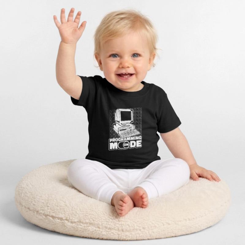 Entwickler Coder Programmierer Modus Baby Bio-T-Shirt mit Rundhals