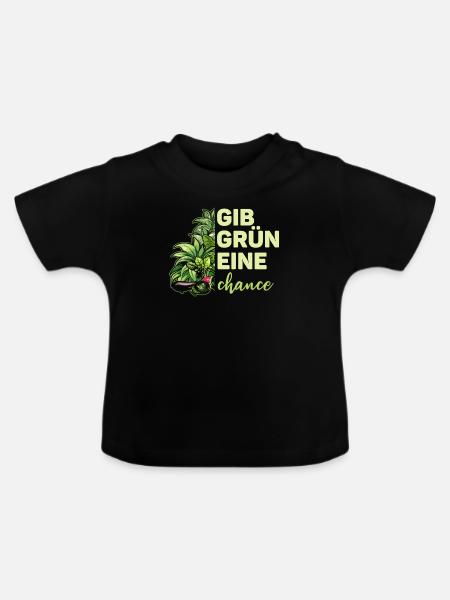 Hobbygärtner Garten Chance - Baby Bio-T-Shirt mit Rundhals - Schwarz