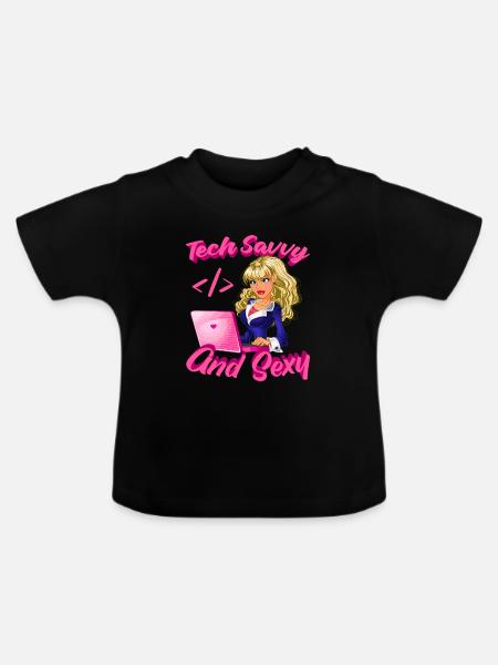 Entwickler Coder Programmierer Programmierer - Baby Bio-T-Shirt mit Rundhals - Schwarz