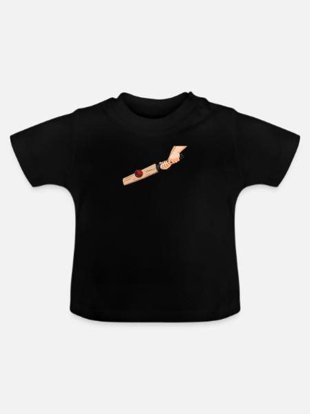 Cricket - Baby Bio-T-Shirt mit Rundhals - Schwarz