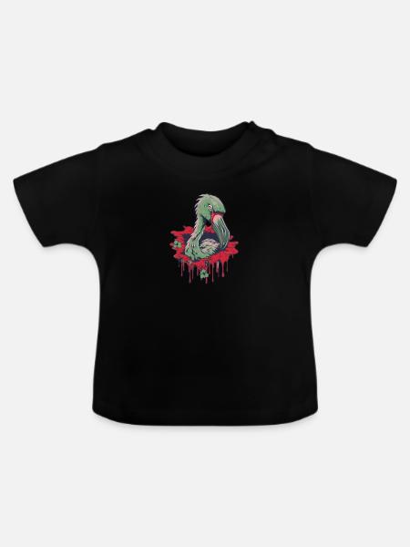 Zombie Halloween Cool - Baby Bio-T-Shirt mit Rundhals - Schwarz