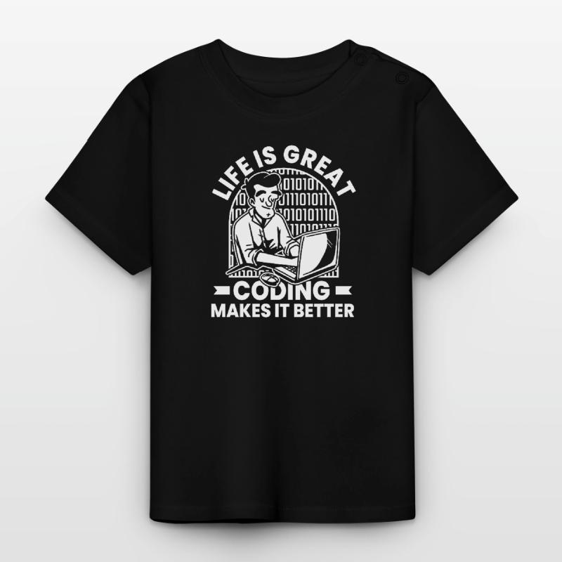 Entwickler Coder Programmierer Humor Baby Bio-T-Shirt mit Rundhals