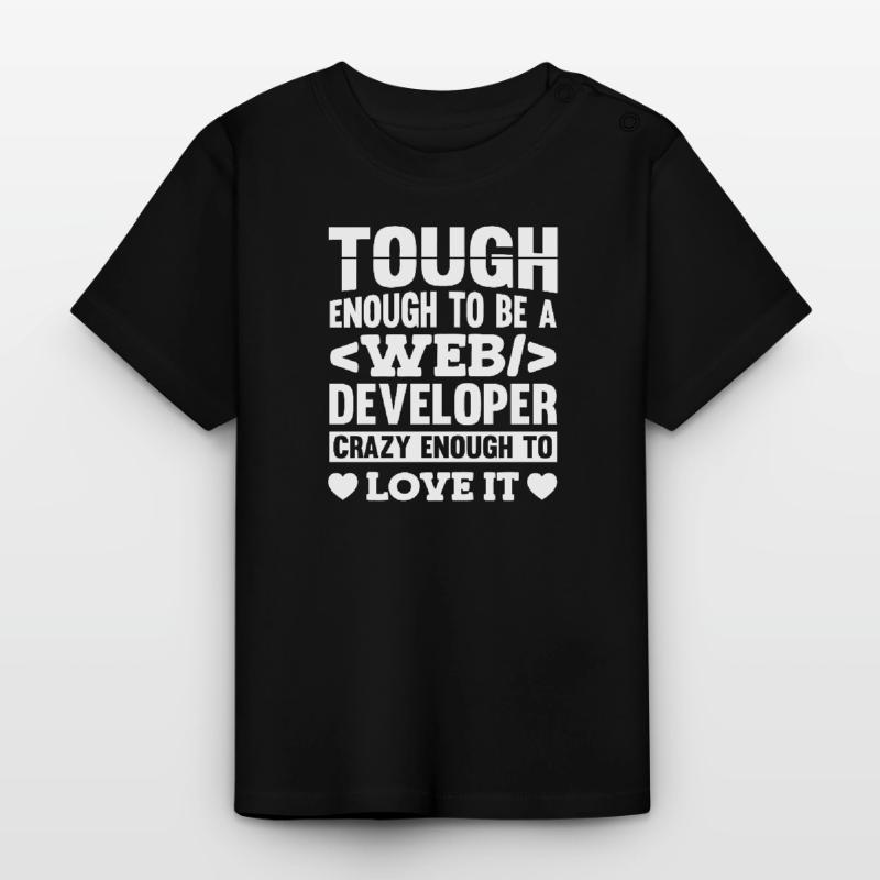 Web Developer Web Developer Baby Organic T-Shirt with Round Neck